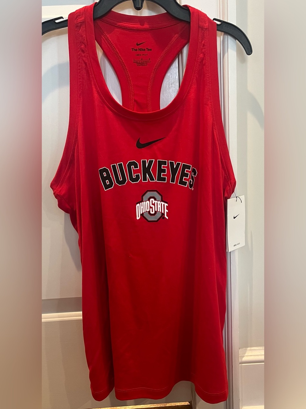 Ohio State Buckeyes Nike Dri-Fit Women’s Red Tank Top, Size Large, NEW WITH TAGS